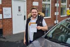 Joshua Stanford passed his driving test at cobridge yesterday 3 minus