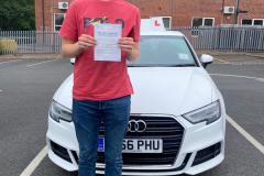 A great pass for Alex passed his driving test only two driver faults
