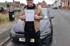 Well done Alex who passed first time only 3 driver faults Another great result for our new instructor Ben Heath.