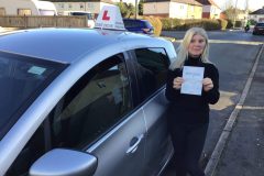 Congratulations to Wendy for passing her driving test at Crewe Test Centre with the help of her instructor Peter