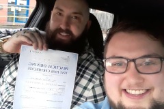 Well done Oliver for passing your automatic driving test