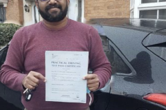 Congratulations to Vinod on passing your driving test enjoy your freedom.