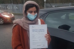 Congratulations Sobia for passing your driving test