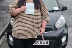A great result first time pass only one driver fault