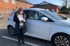 A massive well done to Stephanie who passed first time with the help of our instructor Kash. All done in the lovely car ZOE ALL ELECTRIC  EMMISSION FREE CAR.
😀😎CAR 🚗