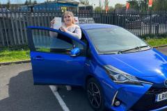 Congratulations Martyner on passing your test today with just 3 minors. It was a difficult test route but you were great. Well deserved it you worked  so hard for it.