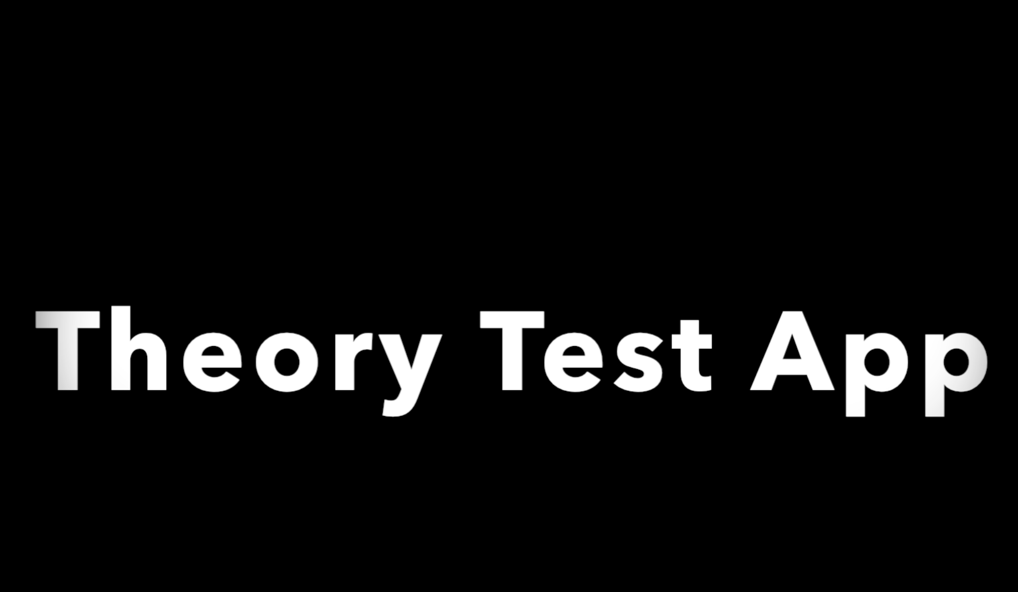 Theory Test App