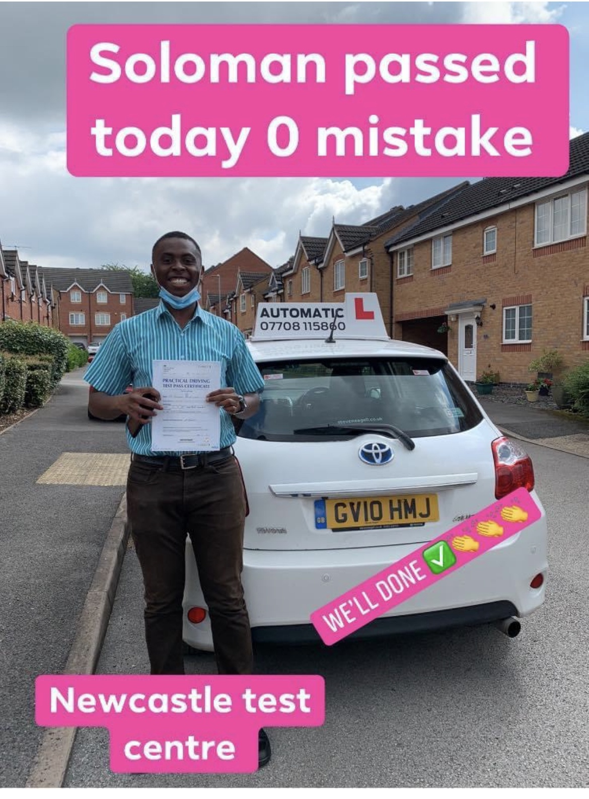 Solomon Zero Driving Faults Ali Automatic Driving Instructor 6