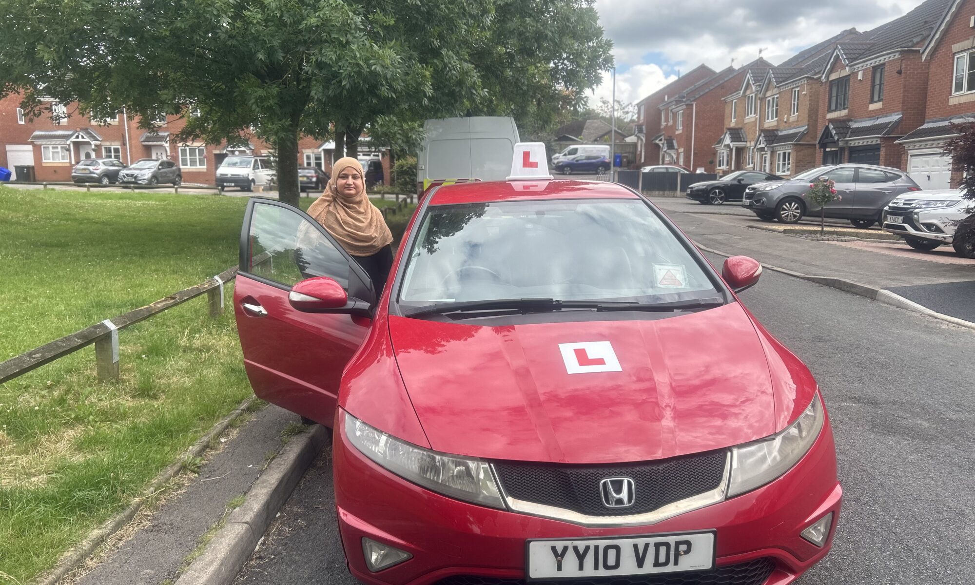 Female automatic Driving Instructor