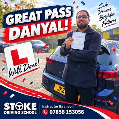 Well done Danyal Man standing in front of a car