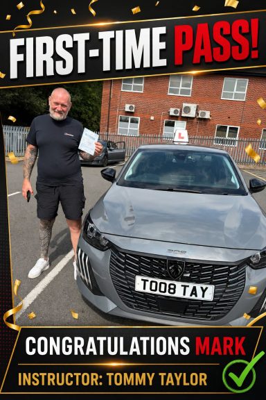 Man standing by a car