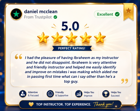 Great Review Student review for instructor Daniel McClean, rating 5 stars for excellent teaching and support.